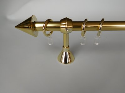 Záclonová tyč K21 140 cm zlatá
