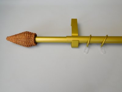 Záclonová tyč Richi 130 cm messing-matt